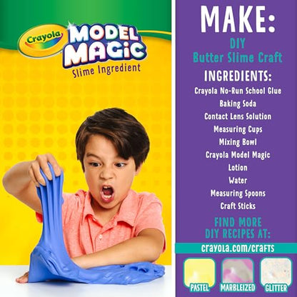 Crayola Model Magic Naturals, 4 Packs (8oz ea), Bulk Modeling Clay Alternative, Craft Supplies for Classrooms, 2 lb. Bucket - color: Natural