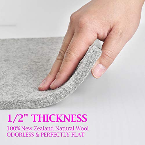 Rdutuok Wool Pressing Mat 60 x 22 Inch Extra Large Ironing Mat for Quilting 1/2" Thick 100% New Zealand Wool Ironing Pad for Quilters Tabletop Ironing Board Alternative for Sewing and Embroidery - size: 60" x 22"
