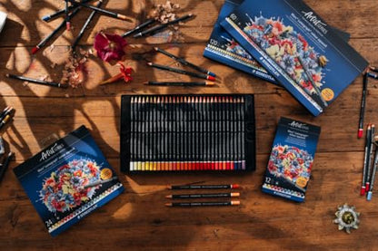 STAEDTLER Mars Lumograph Aquarell Colored Watercolor Pencils, Tin of 24 - style: Tin of 24