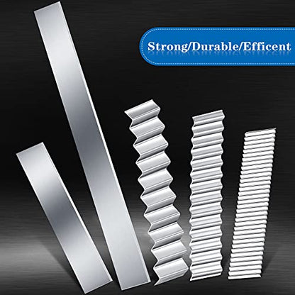 Honoson 10 Pieces Polymer Clay Cutters Tools Clay Tissue Blade Slicer Carbon Steel Cutting Slicing Tools for DIY Shaping Modelling Slicing Sculpting, Straight and Wave