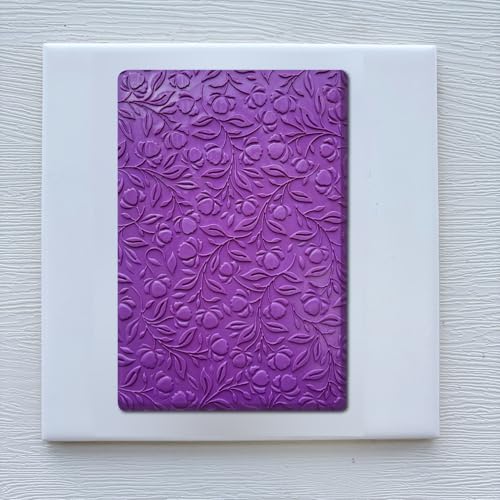 Flowers Polymer Clay Texture Sheets Mats for Polymer Clay Earrings Making Swirls Floral Texture Impressions DIY Tools for Pottery Earrings Jewelry Making DIY Craft Supply