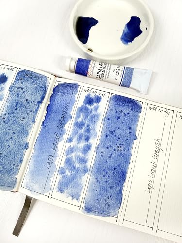L'oeil (Genuine Minerals) Professional Artist Grade Extra Fine Handmade Watercolor 15ml Paint Tube, 0.5 Fl Oz, Natural Granulation, Rich Colour Luminosity, Lightfast Non-fading, Archival Quality (Lapis Lazuli from Afghanistan) - color: Lapis Lazuli from A