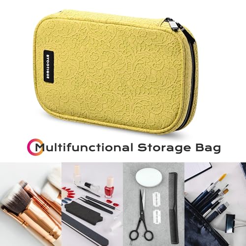 BYOOTIQUE Travel Makeup Brush Holder Bag Cosmetic Brush Organizer Rococo Yellow - color: Rococo Yellow