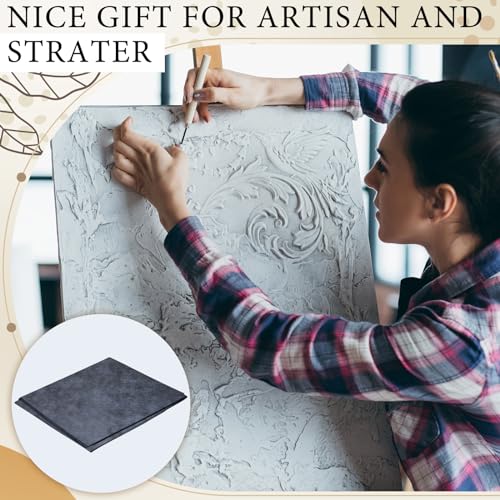 Dinifee 2 Sheets 23 ft Large Graphite Carbon Transfer Paper for Tracing Black Waxed Carbon Paper for Drawing Patterns on Wood Projects, Canvas Fabric and Crafts Supplies,1.6 ft Wide