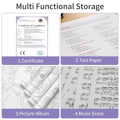 2Pcs Binder with Plastic Sleeves，A4 Art Portfolio Display 120 Pages, Portfolio Folder for Certificate Binder Organizer