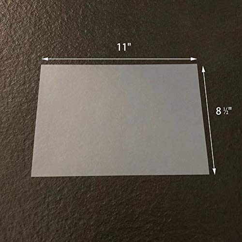 8 ½"x11" Screen Printing Film 50 Sheets Waterproof Inkjet Transparent Film for Water-based Pigment and Dye Inkjet Printers