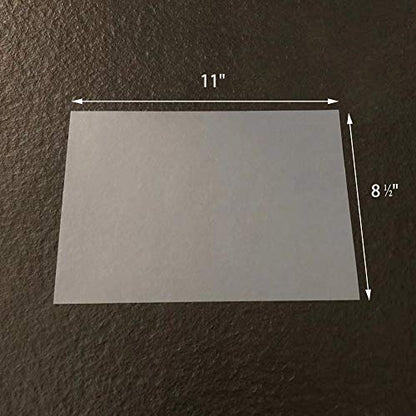 8 ½"x11" Screen Printing Film 50 Sheets Waterproof Inkjet Transparent Film for Water-based Pigment and Dye Inkjet Printers
