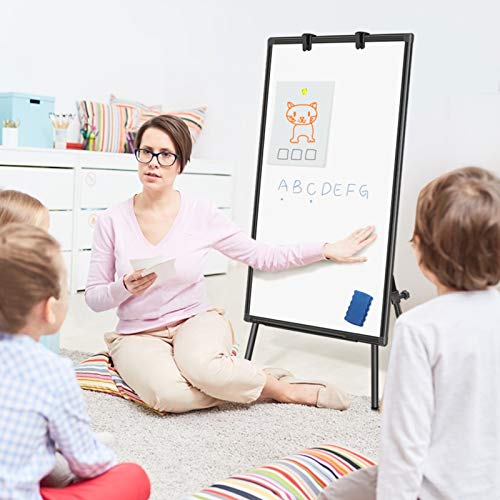 Easel Whiteboard - Magnetic Portable Dry Erase Easel Board 36 x 24 Tripod Whiteboard Height Adjustable Flipchart Easel Stand White Board for Office or Teaching at Home & Classroom (Black) - style: 36x24 Black