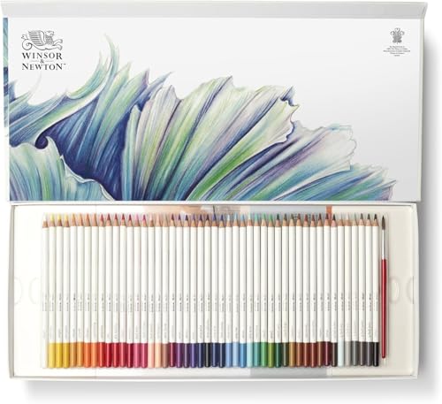 Winsor & Newton Studio Collection Artist Pencils, Watercolour Pencil Box Set, 50 piece - style: 50 Piece Watercolor Pencil Box