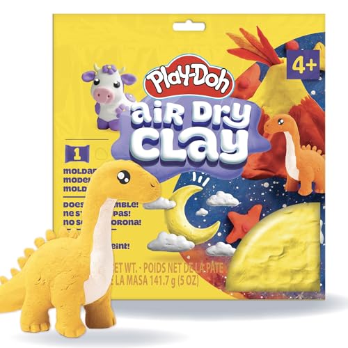 Play-Doh Air Dry Clay, 5 oz. Yellow Clay Bag, Art Supplies, Craft Supplies, Clay Tools & Kit, Modeling Clay for Kids, Air Dry Clay Kit, Arts & Crafts for Adults and Kids - color: Yellow, size: 1 Pack (5 oz)