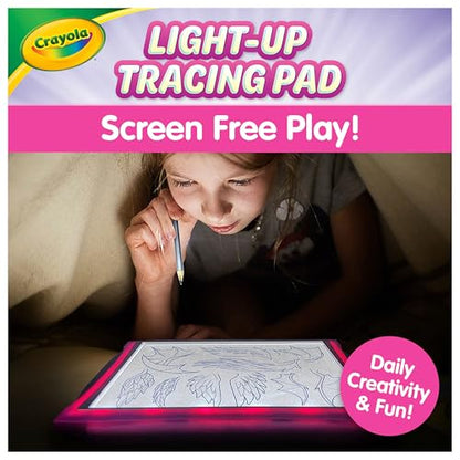 Crayola Light Up Tracing Pad Pink, Best Birthday Gifts for Girls & Boys, 6, 7, 8 Year Olds, Kids Toys, Light Box Art Kit for Kids [Amazon Exclusive] - style: Pink