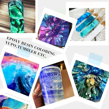 White Alcohol Ink for Epoxy Resin - 4 Ounce White Color Alcohol-Based Resin Ink for Resin Petri, Resin Tumblers, Coaster Making, White Alcohol Paint Epoxy Resin Pigment for Painting, Yupo, Resin Art