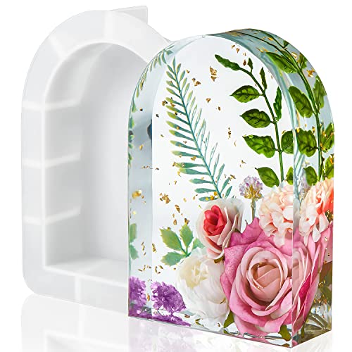 Large Silicone Molds for Resin Casting - Arched Shapes for Flowers Preservation, Books Desktop Organizer, Gift and Home Decors - color: Arched