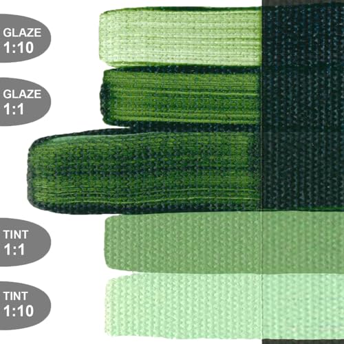 GOLDEN OPEN Slow-Drying Acrylics, Jenkins Green, 2 fl oz. tube, Professional Acrylic Paint, Semi-Transparent - color: Jenkins Green, size: 2 Fl Oz (Pack of 1)