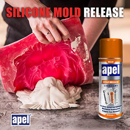 Mitreapel Silicone Mold Release Spray (14.4 oz) Release Agent Aerosol Spray - 12 Pack
