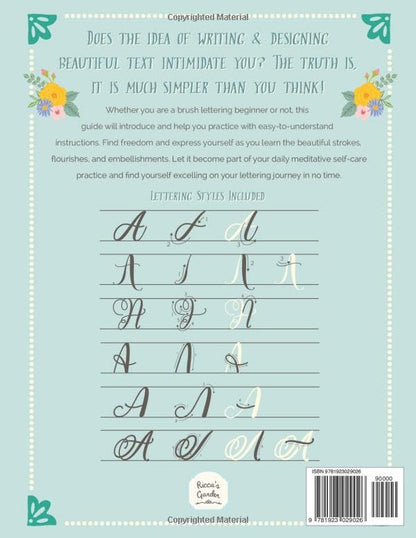 [Two Books in One] The Lettering Workbook For Small & Large Tip Brush Pens: A Simple Guide to Hand Lettering & Modern Calligraphy