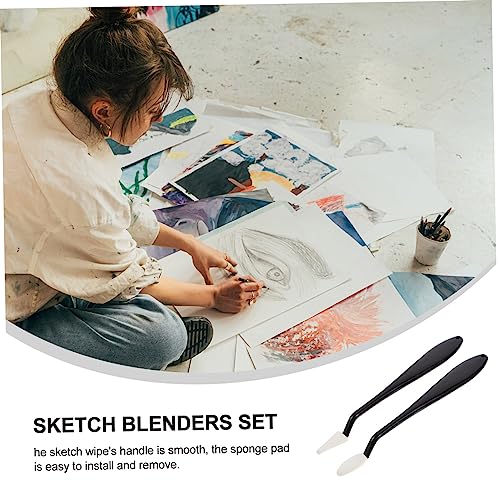 VILLFUL 4Pcs Blending Stumps Set for Artists Kneaded Eraser Sketch Drawing Tool High Detail Art Blender for Charcoal Graphite for Drawing on Smooth Paper