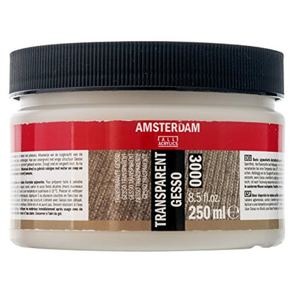 Amsterdam Tarrence Gesso Acrylic Medium Clear Gesso T2417-3000 8.5 fl oz (250 ml) - color: clear gesso