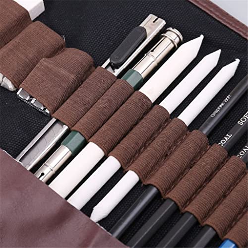 BFGRDDW 24pcs Professional Sketching Drawing Art Tool Kit Graphite Charcoal Pencils Eraser Craft Painting Set
