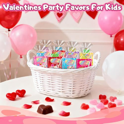 Scratch Art Party Favors for Kids: 24 Pack Valentines Rainbow Scratch Art Notebook Classroom School Party Supplies Bulk for Girls Boys Goodie Bags Stuffers, Valentines Day Gifts for Kids Classroom - style: 24 Pack Valentines