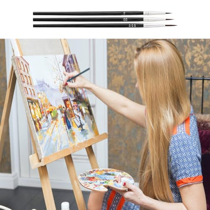 30pcs Tiny Detail Paint Brushes, Fine Paint Brushes Set with 3 Size #0#00#000 Liner brush for Miniature 40k Model Crafts Watercolor Acrylics Oil, Oil Painting.