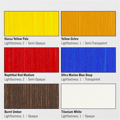 Jack Richeson & Co, Shiva Series Oil Paint Set - Introductory Set 6 Colors
