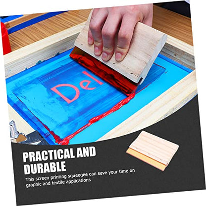 DOITOOL 2pcs Screen Printing Accessory Squeegee Blade Handle Ink Scraper for Printing