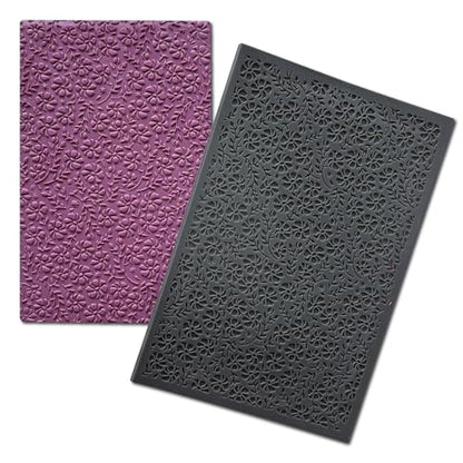 Wildflowers Polymer Clay Texture Sheets Mats for Polymer Clay Earrings Making Littel Flowers Texture Impressions DIY Tools for Pottery Earrings Jewelry Making DIY Craft Supply