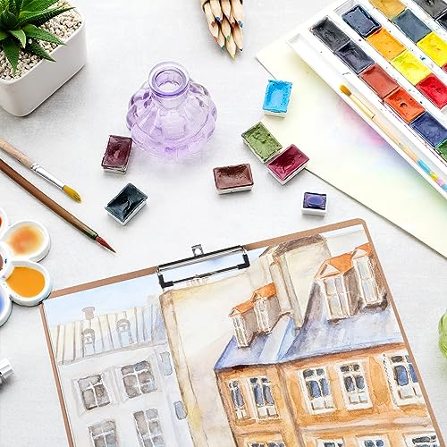 Jspupifip 2 Pack 11x17 Clipboards with Low Profile Clip, Extra Large Wood Clipboard Horizontal Art Drawing Board Vertical Wooden Clip Board Landscape Clipboard for Drawing Office School Supplies