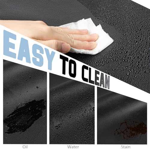 Waterproof Apron, Heavy Duty Extra Long Rubber Vinyl Aprons with Pocket for Men, Adjustable Dishwasher Chemical Resistant Aprons for Dishwashing, Cooking, Butcher, Lab, Gardening
