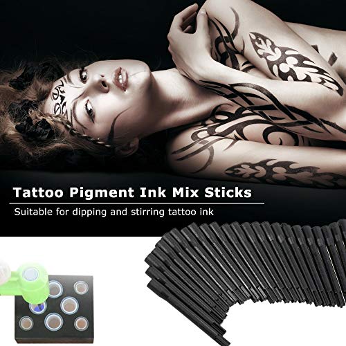 Ink Mixer Machine Kit, Yuelong Pigment Mixer Machine and Ink Caps Kit Includes Makeup Ink Pigment Electric Agitator Machine With 100 Mixing Sticks and 300 Mix Ink Cups for Microblading Supplies - size: Ink Machine +300pcs Caps
