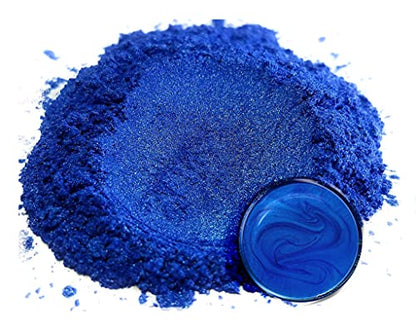Eye Candy Pigments Premium Blue Mica Powder - Pacific Blue (50gr) - for Epoxy, Resin, Soap, Paint, Woodworking, Acrylic Pouring, Bath Bombs, Fishing Lures - DIY Arts and Crafts Additive - color: Pacific Blue