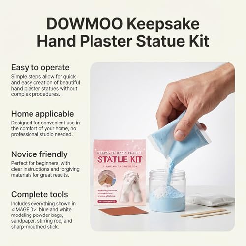 Casting Resin Powder, Eco Friendly Craft Material, Hand Sculpture Clay with Quick Setting Action, Mold Making Plaster for Decor Projects, DIY Art Powder with Fine Texture, Couples Beginners Use