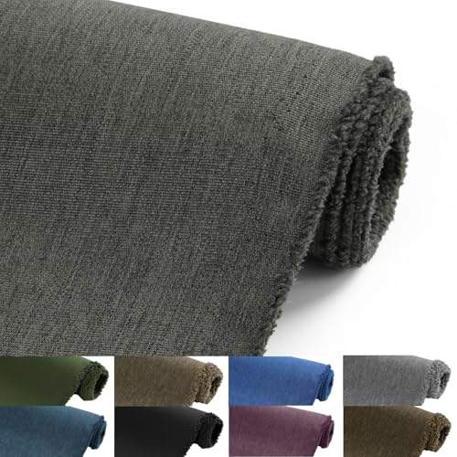 Waterproof Canvas Fabric by The Yard, 58inch 600D Upholstery Fabric Polyester Material Outdoor Water Resistant Material for Sewing Chair Patio Cushion Bag Sofa Seat Repair, 1 Yard Dark Gray - color: Dark Gray, size: Pre Cut 1 Yard