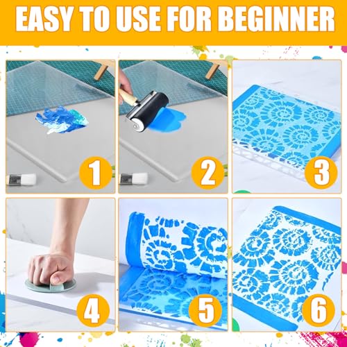 Toddmomy Gel Printing Plate - 15” X 11” Reusable Gel Monoprinting Plate, Press Art Printmaking Supplies for Card Making, Scrapbooking, Arts and Crafts, Suitable for Water-Based Paints, Acryli