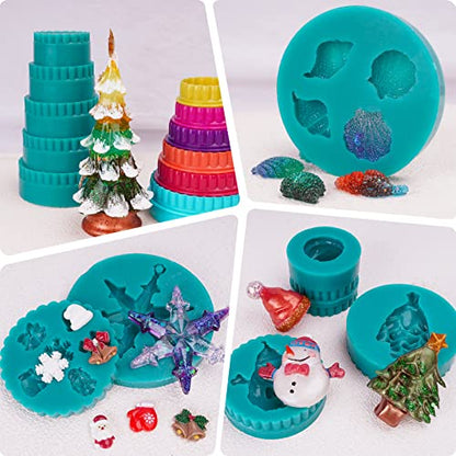 Bundle Set of 15A Liquid Silicone Rubber and 10A Teal Color Mold Making Liquid Silicone Rubber