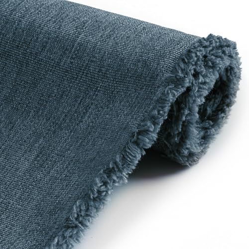 Foreate 600D Waterproof Canvas Fabric by The Yard 58” W Outdoor Upholstery Fabric for Chairs Indoor Polyester Material Patio Cushion Furniture Cover DIY Sewing, 5 Yard Navy Blue - color: Navy Blue, size: 5 yard pre cut