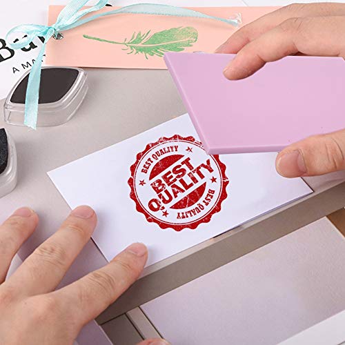 Craft Foam Stamp Block for DIY Rubber Stamping Artistic Carving Material Cards Scrapbooks Projects - color: Pink