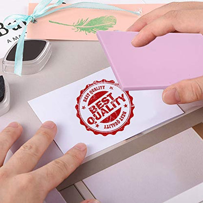 Craft Foam Stamp Block for DIY Rubber Stamping Artistic Carving Material Cards Scrapbooks Projects - color: Pink