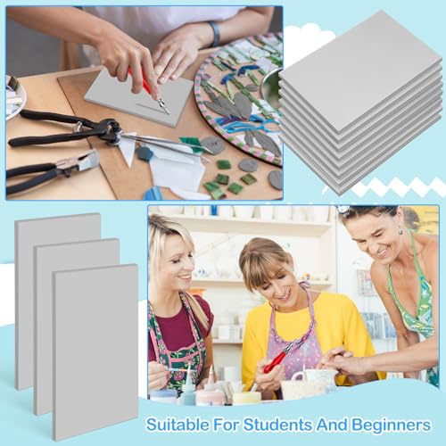 Frienda 50 Pack Rubber Carving Blocks 4 x 6 Inch, Rubber Stamp Carving Blocks for Printmaking, Printing, DIY Craft Project, Soft Block Stamp for Beginners and Professional(Gray) - color: Gray