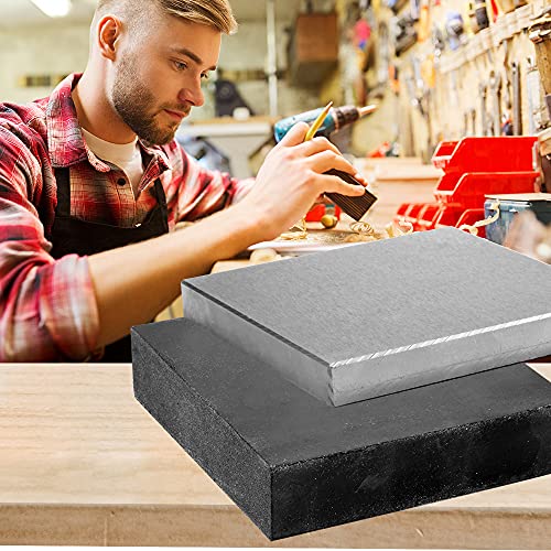 CHENTEC Steel and Rubber Block 2 Pcs Work Bench Blocks Stamping Block 4" x 4"(10CM x 10CM) - color: Steel and Rubber Block, size: 4" x 4"(10cmx10cm)