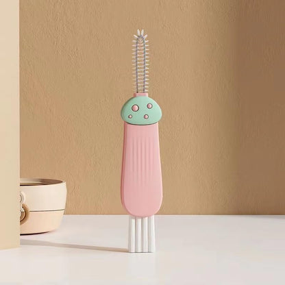 3 in 1 Cup Lid Cleaning Brush, 2024 New Crevice Cleaning Brush Set for Baby Bottle Gap Tight Spaces Cup, 3 in 1 Multifunctional Cleaning Brush Portable Cup Lid Cleaner with Brush(A) - color: A1