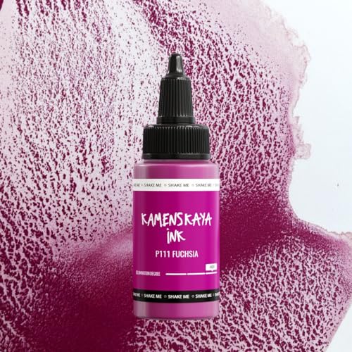 KAMENSKAYA Delaminating Alcohol Inks - Self-Splitting Alcohol Ink P-111 'Fuchsia' - 1 fl oz (30 ml) - color: P-111 'Fuchsia'