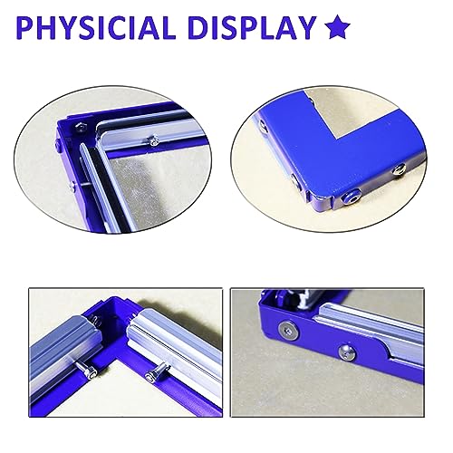 WYDDDARY Screen Frame Mesh 7x9 Inch Silk Screen Printing Frame Glue Free Stretch Screen Frame Blue with Stainless Steel Plate and Aluminum Profile - size: 7x9 Inch