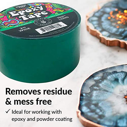 HIPPIE CRAFTER Resin Tape for Epoxy Resin Molding, Mold Release Tape, Thermal Adhesive Micro Pour Form with UV Resistance for Crafts, Epoxy Projects, 2 Inch Wide, 150 Feet Long