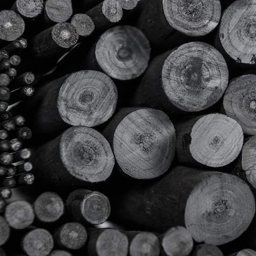 PH Coate Artist Willow Charcoal Medium, 25 Sticks, Black - style: Medium