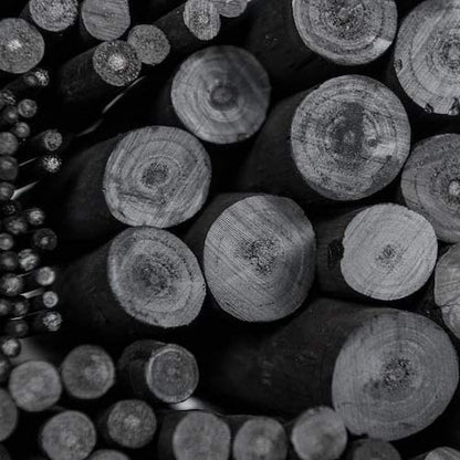 PH Coate Artist Willow Charcoal Medium, 25 Sticks, Black - style: Medium