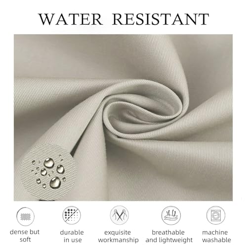 Kitchen Cooking Apron for Women Men Water-Resistant Artist Barista Baking Craft Catering Work Bib with Large Pockets - color: Beige