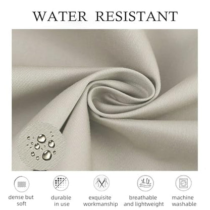 Kitchen Cooking Apron for Women Men Water-Resistant Artist Barista Baking Craft Catering Work Bib with Large Pockets - color: Beige