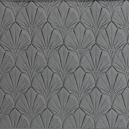 Art Deco Fan Pattern Clay Texture Roller 4" for Polymer Clay - color: Art Deco Fan Pattern Roller
